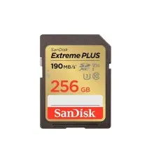 Карта пам'яті SanDisk 256GB SD class 10 UHS-I Extreme PLUS (SDSDXWV-256G-GNCIN)