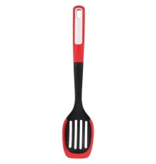 Ложка кухарська Bergner Mars з прорізами, 34 см (BG-38871-RD)