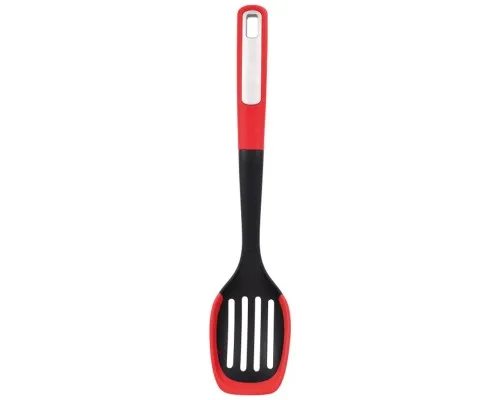 Ложка кухарська Bergner Mars з прорізами, 34 см (BG-38871-RD)