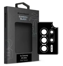 Скло захисне Armorstandart Camera Supreme BI Samsung S25 Ultra Black Titanium (ARM83222)