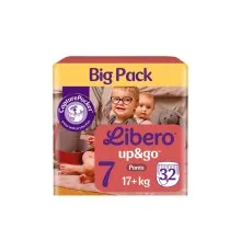 Підгузки Libero Up&Go Розмір 7 (17+ кг) 32 шт (7322542536421)