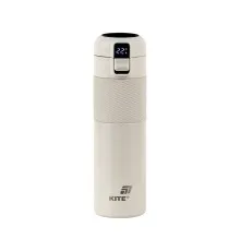 Термокружка Kite 1227 з термодатчиком 450 мл бежевий (K25-1227-1)