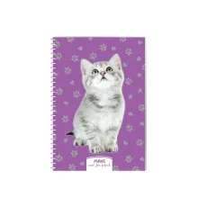 Блокнот Maxi А5, пластикова обкладинка, спіраль, 60 арк., клітинка (MX21213-10)