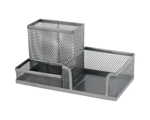 Підставка для дрібниць Axent 203x105x100мм, wire mesh, silver (2116-03-A)