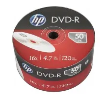 Диск DVD HP DVD-R 4.7GB 16X IJ PRINT 50шт (69302/DME00070WIP-3)