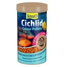 Корм для риб Tetra Cichlid Colour для всіх цихлід для яскравості забарвлення гранули 500 мл (4004218812826)
