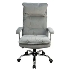 Офісне крісло Примтекс плюс Flex Chrome MF VL-85 PK, оксамит сірий (Flex Chrome MF VL-85 PK)