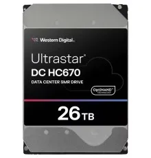 Жорсткий диск 3.5" 26TB Ultrastar DC HC670 WD (0F61452 / WSH722626ALN607)