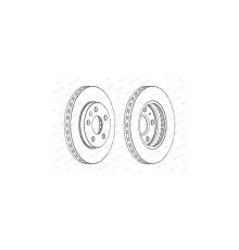 Гальмівний диск FERODO DDF1721C