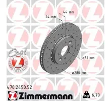 Гальмівний диск ZIMMERMANN 470.2450.52