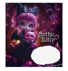 Зошит Школярик Gothic cats 12 аркушів лінія (012-3531L)