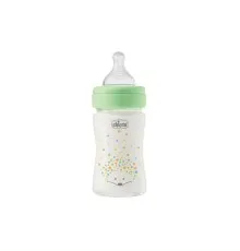 Пляшечка для годування Chicco Perfect Easy силіконова, від 0+ міс. повільний потік 150 мл, (20251.30)