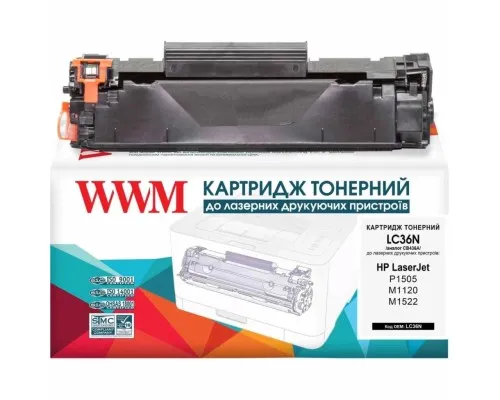 Картридж WWM для HP LJ P1505/M1120/1522 (LC36N)