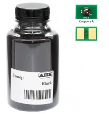 Тонер OKI B432/492/512/562, 370г Black+chip AHK (3204316)