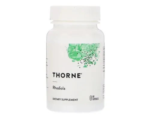 Трави Thorne Research Родіола, Rhodiola, 100 мг, 60 капсул (THR-75502)