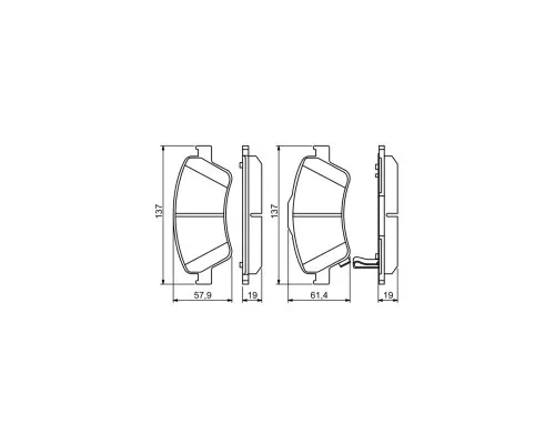 Гальмівні колодки Bosch 0 986 494 260