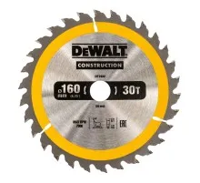 Диск пильний DeWALT СONSTRUCTION , 160 х 20 мм, 30 z, АТВ, 10 градусів (DT1932)