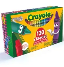 Олівці кольорові Crayola воскові, 120 шт зі стругачкою (52-6920)