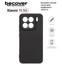 Чохол до мобільного телефона BeCover Xiaomi 15 5G Black (713781)