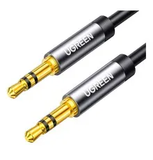 Кабель мультимедійний 3.5mm M to 3.5mm M 0.5m AV119 black Ugreen (10732)