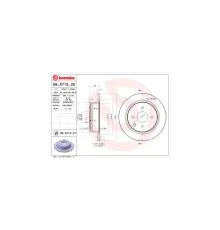 Гальмівний диск Brembo 08.A715.20