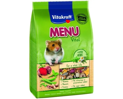Корм для гризунів Vitakraft Menu Vital для хом’яків 400 г (4008239292223/4008239106476)