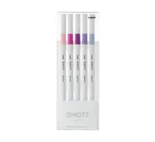 Лайнер UNI набір Emott Floral Color 0.4 мм 5 кольорів (PEM-SY/5C.07FC)