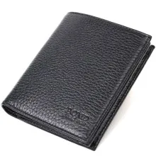 Гаманець Bond Accessories З натуральної шкіри Чорний (21988)