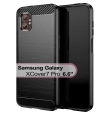 Чохол до мобільного телефона BeCover Carbon Series Samsung Galaxy XCover7 Pro SM-G766B Black (713559)