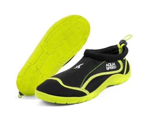 Аквашузи Aqua Speed Aqua Shoe Model 704-18 чорний, жовтий 37 (5908217691613)