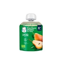 Дитяче пюре Gerber Organic груша з 6 місяців 80 г (1227093)