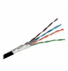 Кабель мережевий Kingda UTP 305м, cat 5e, CU, 4 pairs, 24AWG, PE, outside, black (KDUT8013)