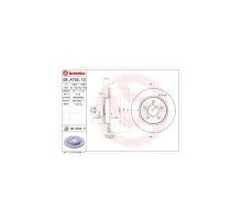Гальмівний диск Brembo 08.A725.10