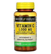 Вітамін Mason Natural Вітамін C 1000 мг з Шипшиною та Біофлавоноїдами, Vitamin C, (MAV11739)