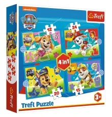 Пазл Trefl Paw Patrol Запуск цуценят 4 in 1 (12, 15, 20, 24) деталей (5900511346282)