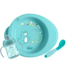 Набір дитячого посуду Chicco Set Prima Pappa 6м+ Блакитний (16200.25)