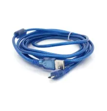 Дата кабель USB 2.0 AM to Micro 5P 3.0m blue Voltronic (YT-AM/Mc-3B/02140)