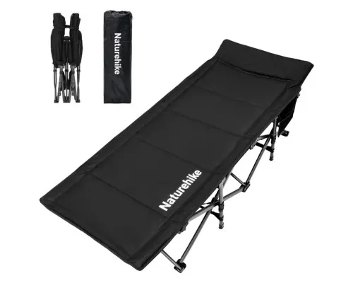 Розкладачка Naturehike CNK2300WS010, поліестер Oxford, чорна (6976507665209)