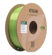 Пластик для 3D-принтера eSUN PLA Clear Rainbow 1,75mm 1kg GREEN-Crystal (PLA-CLRB175O-CG1P1)