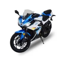 Електроскутер TV6 mid-drive FST 3000W 72V 60Ah white & blue (291186)