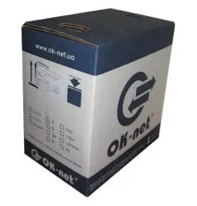 Кабель мережевий OK-Net FTP 500м cat.5e, зовнішній (F/UTP-cat.5E) (КППЭ-ВП (100) 4*2*0,51 / 500)