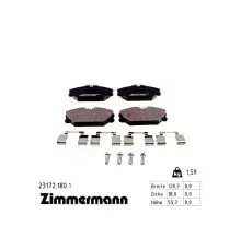 Гальмівні колодки ZIMMERMANN 23172.180.1