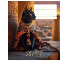 Зошит Школярик Ancient wildlife 24 аркуша клітинка (024-3547K)