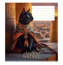 Зошит Школярик Ancient wildlife 24 аркуша клітинка (024-3547K)