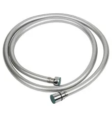 Шланг для душа AQUATICA 1/2" PVC 3-х шаровий з підшипником сріблястий (XB-0173)