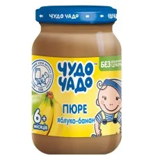 Дитяче пюре Чудо-Чадо Яблуко і банан без цукру з 6 місяців 170 г (4820016253353)
