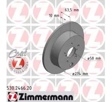 Гальмівний диск ZIMMERMANN 530.2466.20