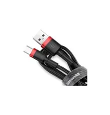 Дата кабель USB 2.0 AM to Type-C 0.5m 3A red-black Baseus (CATKLF-A91)