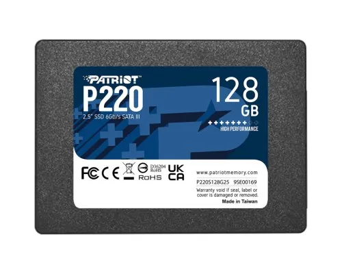 Накопичувач SSD 2.5" 128GB P220 Patriot (P220S128G25)