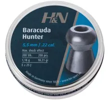 Пульки H&N Baracuda Hunter, 5,5 мм ,1.18г, 200шт/уп (92175500003)